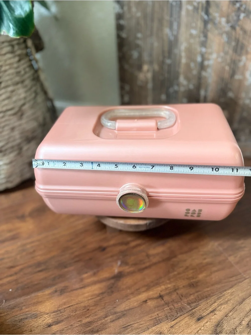 Caboodles On The Go Girl Rose Gold Metallic Makeup Case W/Mirror Ultra Exclusive